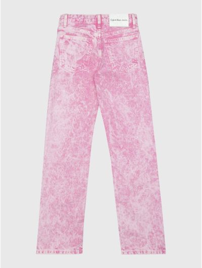 Jeans-Calvin-Klein-Tie-Dye-Niña-Rosa