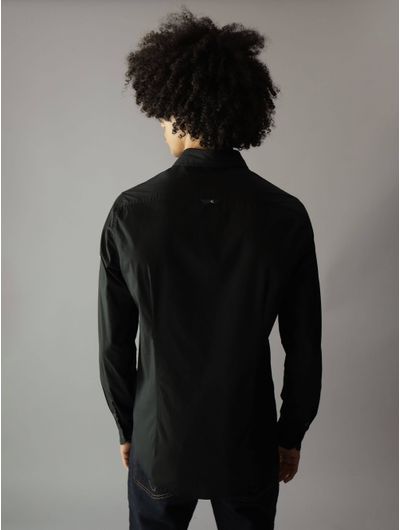 Camisa-Calvin-Klein-Monograma-Hombre-Negro