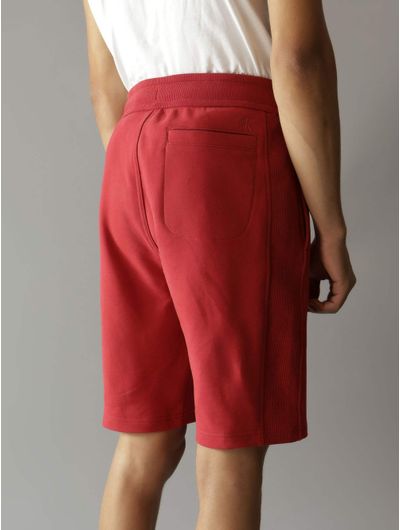 Short-Calvin-Klein-Logo-Hombre-Rojo