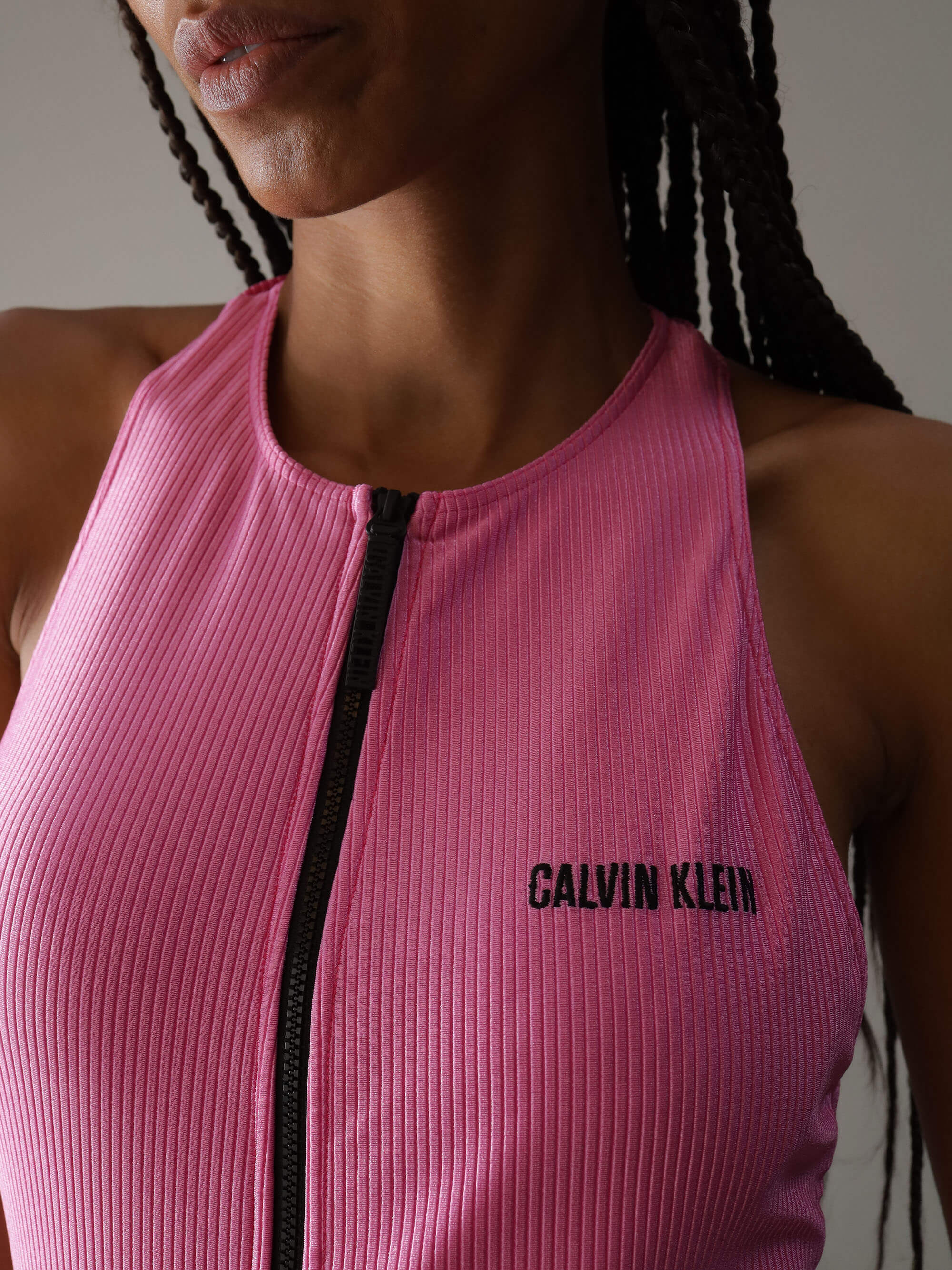 Traje de Baño Calvin Klein Logo Mujer Rosa