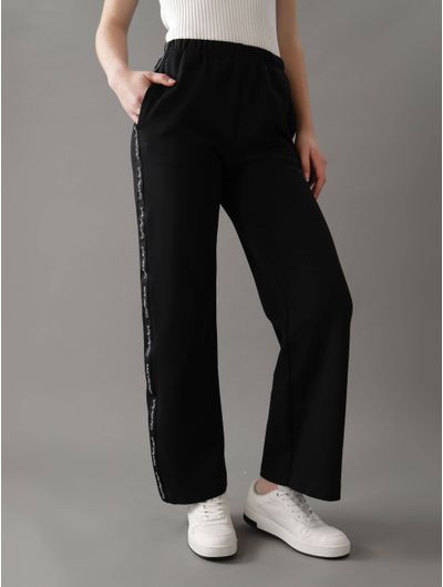 Pants-Calvin-Klein-con-Logo-Mujer-Negro