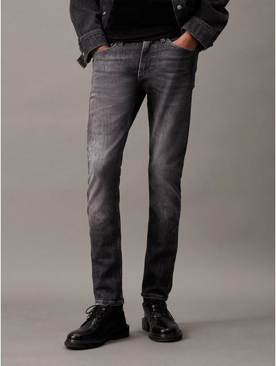 Jeans-Calvin-Klein-Skinny-Hombre-Gris
