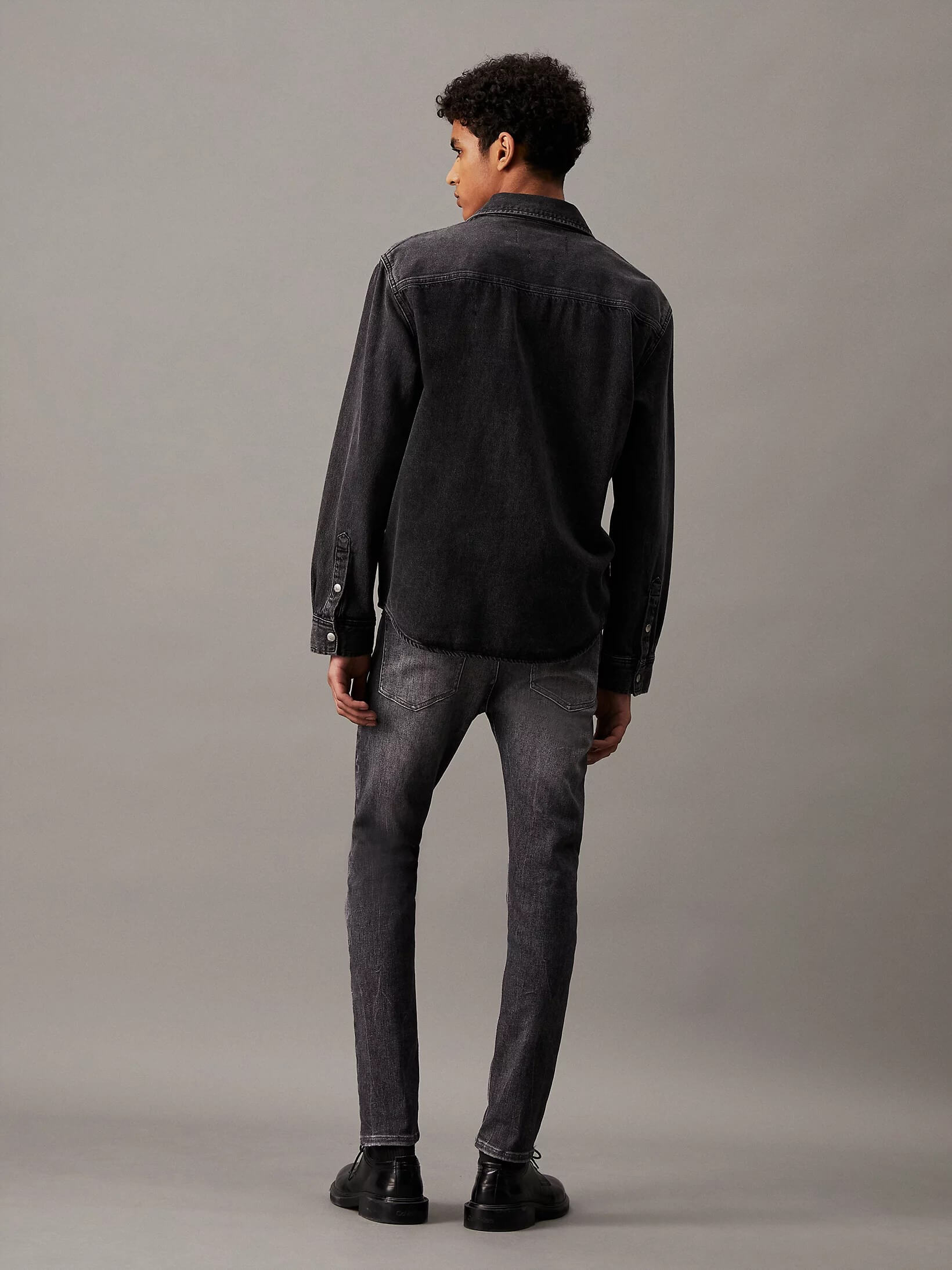 Jeans Calvin Klein Skinny Hombre Gris