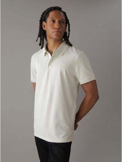 Polo-Calvin-Klein-con-Monograma-Hombre-Gris