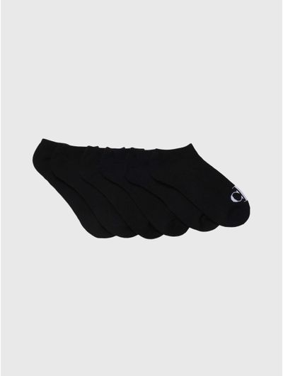Calcetas-Calvin-Klein-con-Monograma-Bordado-Paquete-de-6-Hombre-Negro
