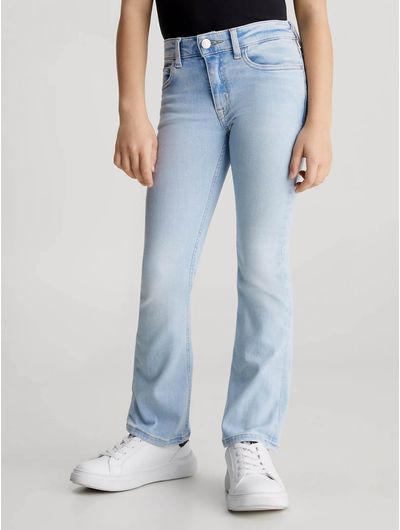 Jeans-Calvin-Klein-Mid-Rise-Bootcut-Niña-Azul