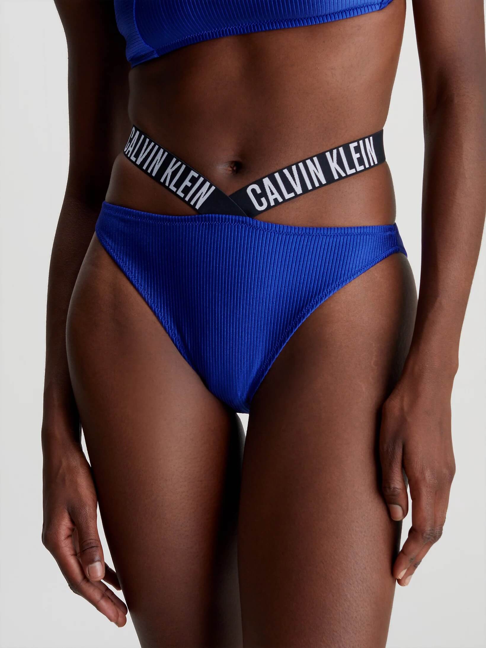 Traje de Baño Calvin Klein con Logo Mujer Azul