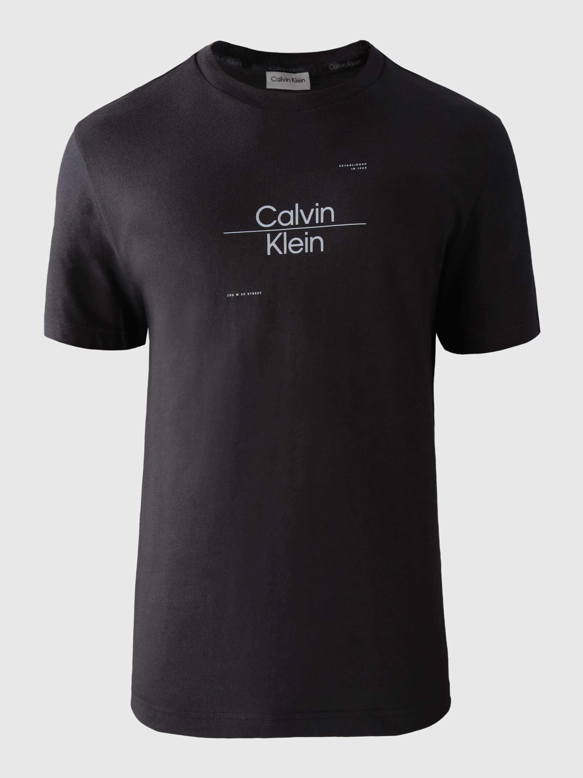 Playera Calvin Klein con Logo Estampado Hombre Negro