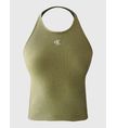 Top-Calvin-Klein-Afelpado-Mujer-Verde-Olivo