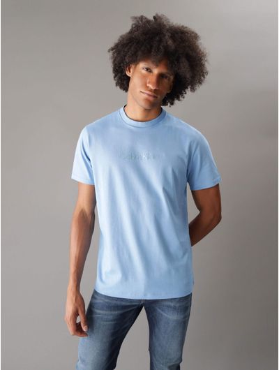 Playera-Calvin-Klein-Logo-en-Relieve-Hombre-Azul