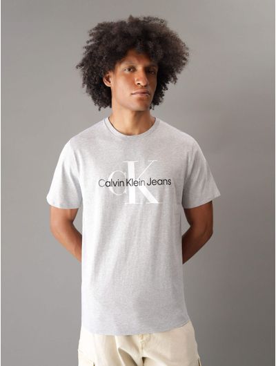 Playera-Calvin-Klein-Logo-Estampado-Hombre-Gris