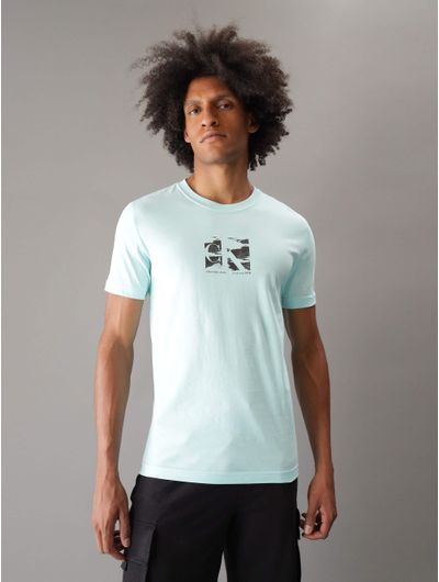 Playera-Calvin-Klein-Monograma-Estampado-Hombre-Azul