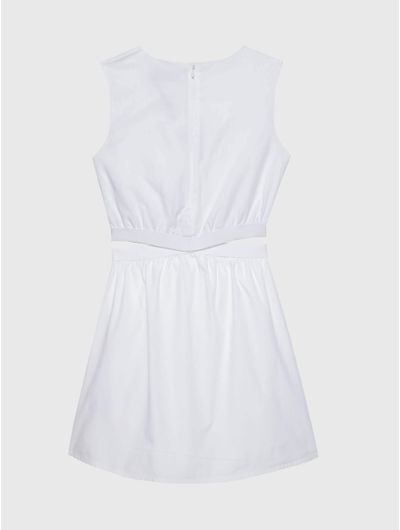 Vestido-Calvin-Klein-Logo-en-Cintura-Niña-Blanco