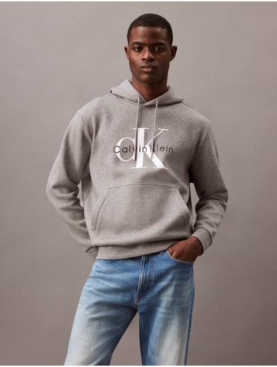 Sudadera-Calvin-Klein-Monologo-Hombre-Gris