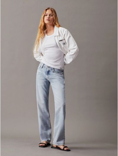 Chamarra-Calvin-Klein-Denim-Mujer-Blanco