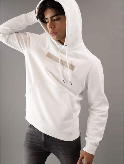 Sudadera-Calvin-Klein-con-Logo-Estampado-Hombre-Blanco