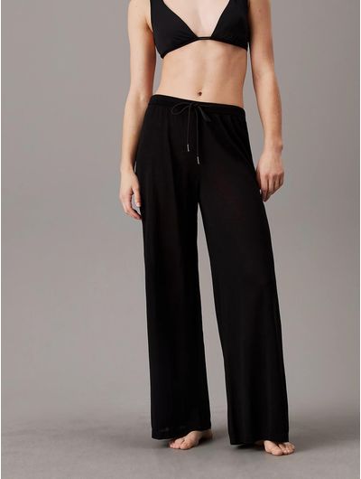 Pantalon-Calvin-Klein-de-Playa-Mujer-Negro