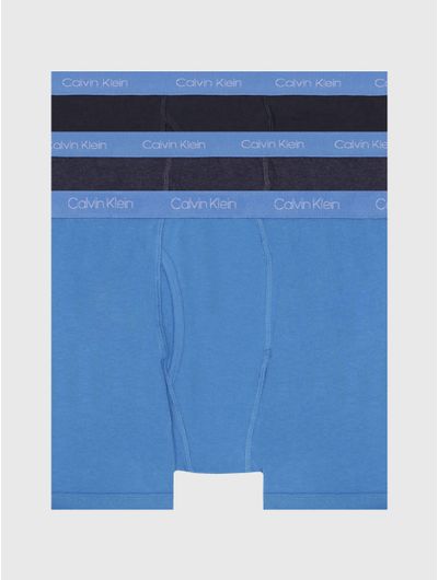 Briefs-Calvin-Klein-con-Logo-Paquete-de-3-Niño-Azul