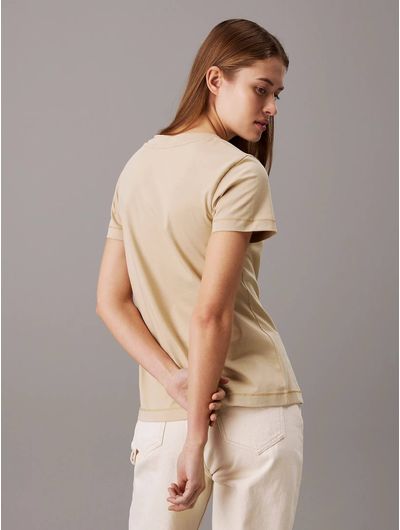 Playera-Calvin-Klein-Monologo-Mujer-Beige