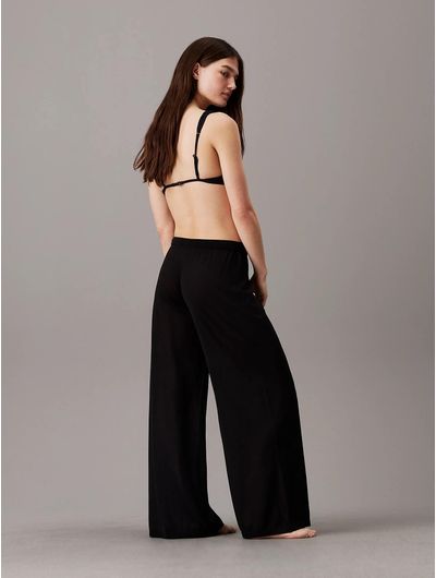 Pantalon-Calvin-Klein-de-Playa-Mujer-Negro