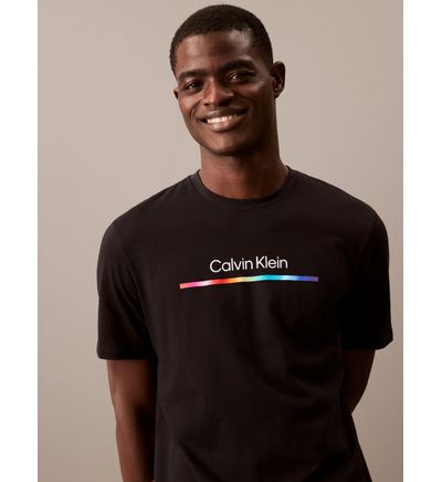 Playera Negra Calvin Klein Para Hombre Playera Calvin Klein Pride