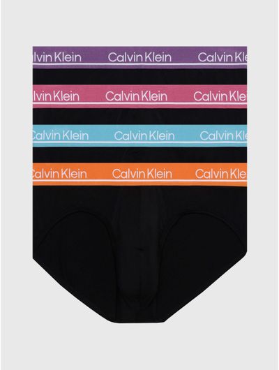 Briefs-Calvin-Klein-Microfiber-Paquete-de-4-Hombre-Negro