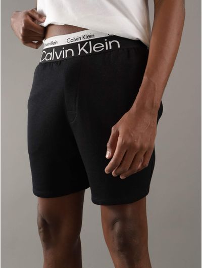 Short-Calvin-Klein-de-Pijama-Hombre-Negro