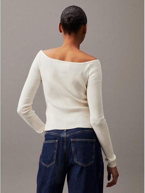 Sueter-Calvin-Klein-Acabado-Acanalado-Mujer-Blanco