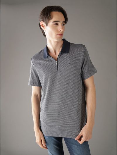 Polo-Calvin-Klein-Estampado-Hombre-Azul