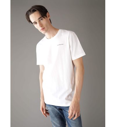 Playera Calvin Klein Logo Hombre Blanco Playeras Calvin Klein calvinkleinmx