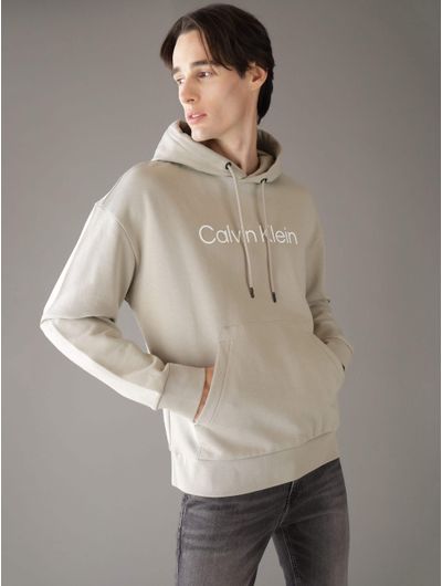 Sudadera-Calvin-Klein-Logo-Estampado-Hombre-Gris