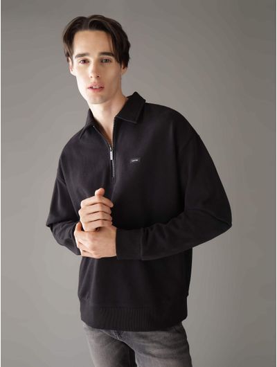 Sudadera-Calvin-Klein-Logo-Hombre-Negro