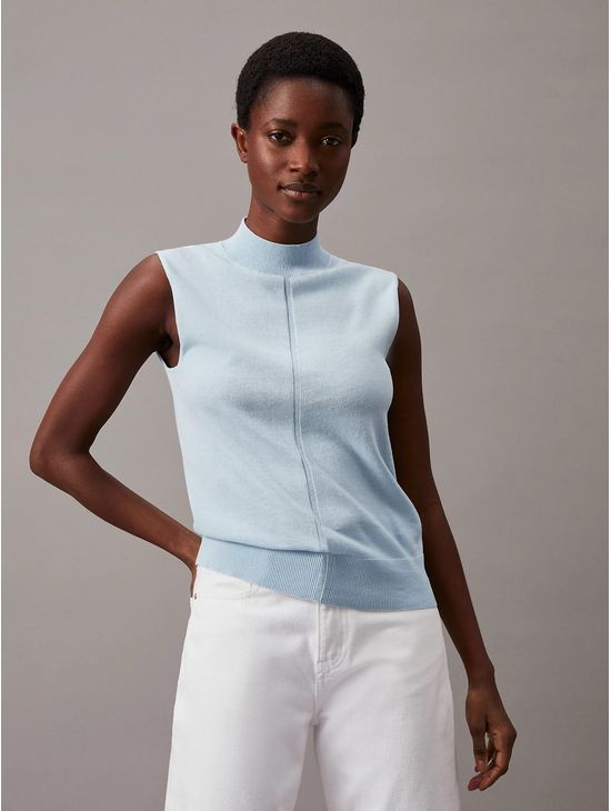 Chaleco-Calvin-Klein-Slim-Mujer-Azul