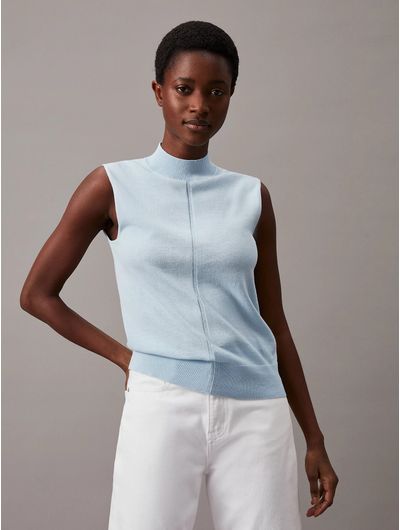 Chaleco-Calvin-Klein-Slim-Mujer-Azul