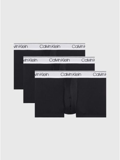 Trunks-Calvin-Klein-Limited-Edition-Waistband-Paquete-de-3-Hombre-Negro