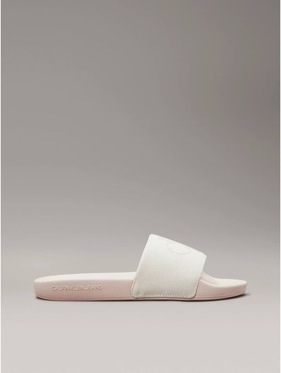 Sandalias-Calvin-Klein-Lona-Monologo-Mujer-Beige