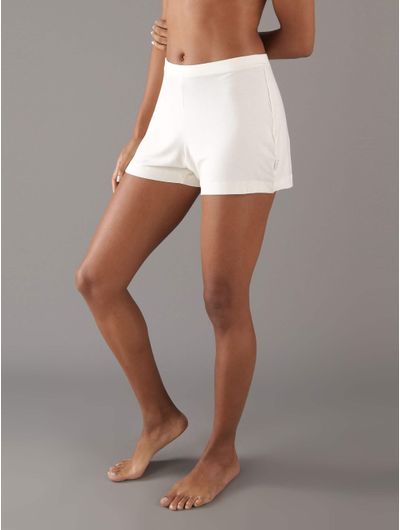 Short-Calvin-Klein-de-Pijama-Mujer-Beige