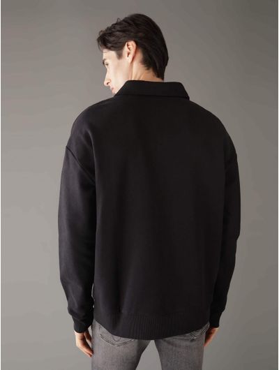 Sudadera-Calvin-Klein-Logo-Hombre-Negro