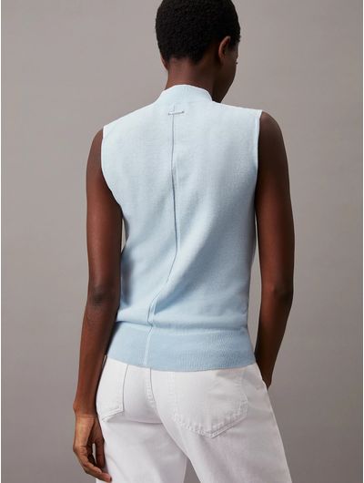 Chaleco-Calvin-Klein-Slim-Mujer-Azul