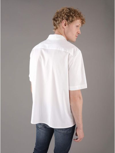 Camisa-Calvin-Klein-Monograma-Hombre-Blanco