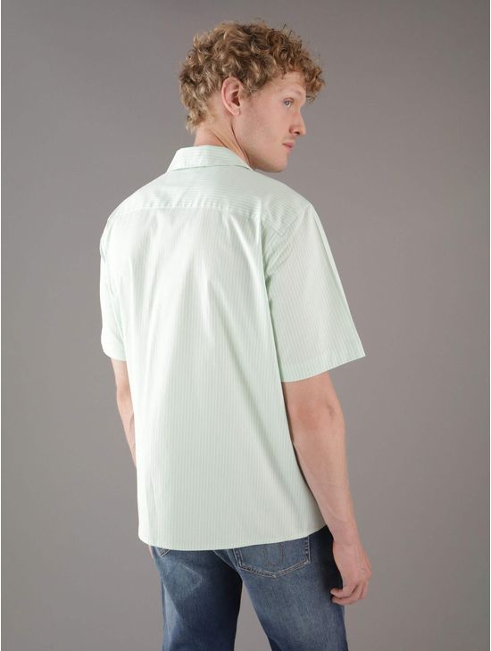 Camisa-Calvin-Klein-Rayas-Hombre-Verde