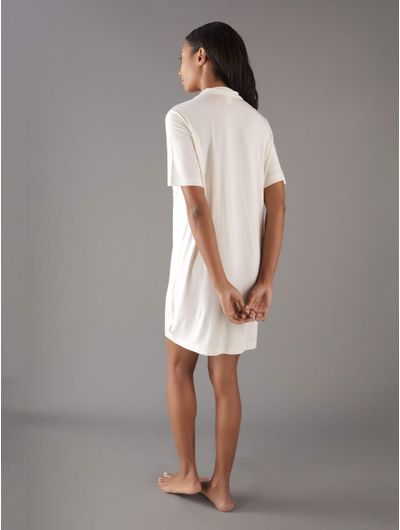 Camison-Calvin-Klein-de-Pijama-Mujer-Beige
