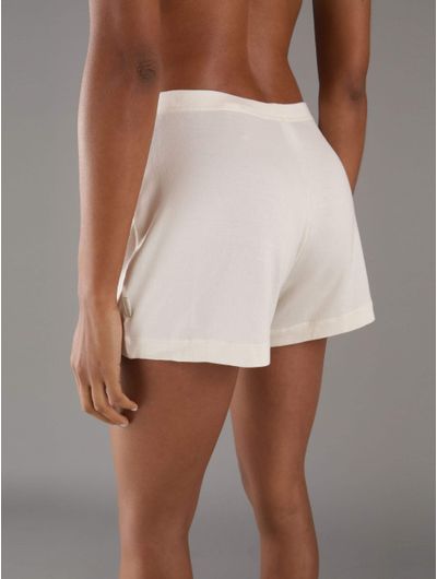 Short-Calvin-Klein-de-Pijama-Mujer-Beige