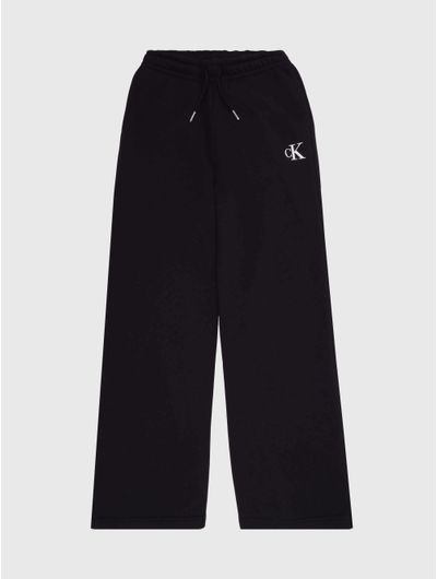 Pants-Calvin-Klein-Monograma-en-Relieve-Niña-Negro