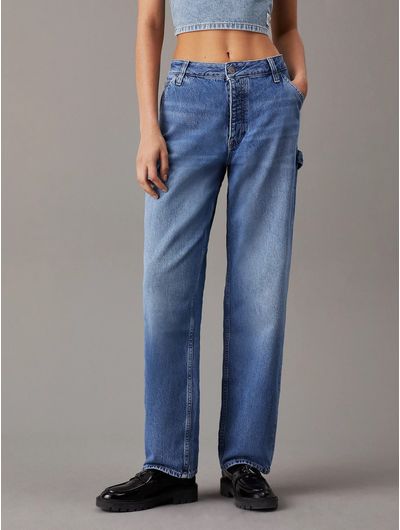 Jeans-Calvin-Klein-90-s-Straight-Carpenter-Mujer-Azul