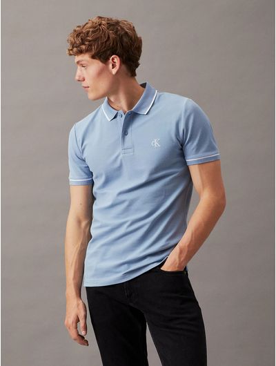 Polo-Calvin-Klein-Slim-Hombre-Azul