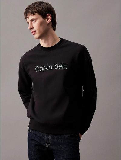 Sudadera-Calvin-Klein-con-Logo-Hombre-Negro