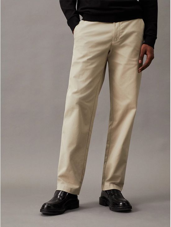 Pantalon-Calvin-Klein-Straight-Hombre-Beige
