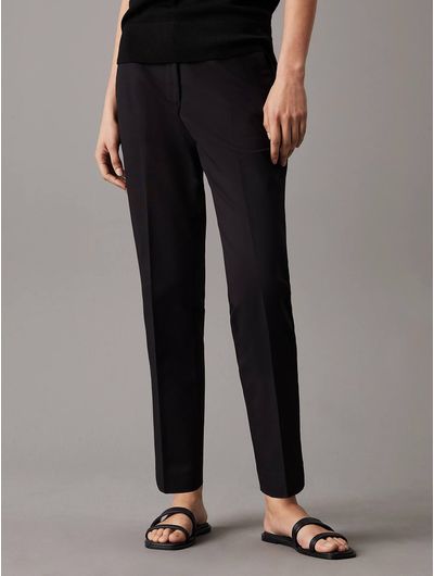 Pantalon-Calvin-Klein-Slim-Tobillero-Mujer-Negro