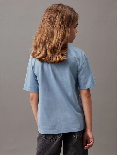 Playera-Calvin-Klein-con-Estampado-Niño-Azul